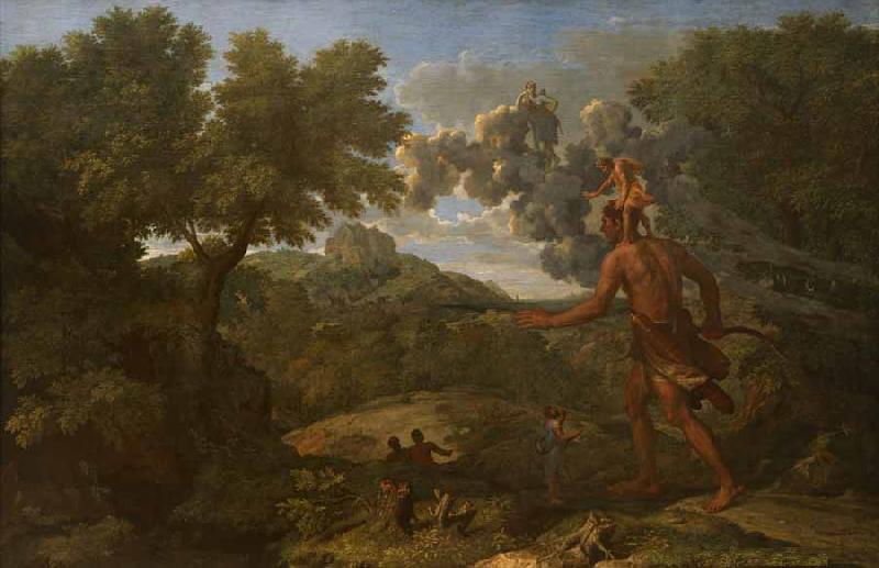 Nicolas Poussin Landscape with Orion or Blind Orion Searching for the Rising Sun Sweden oil painting art